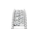 White gold Round Cut Diamond Pave Eternity Band with Bead Prong Setting_34