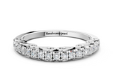 White gold Round Cut Diamond Prong Set Eternity Band_12