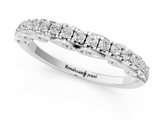 White gold Round Cut Diamond Prong Set Eternity Band_13