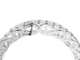 White gold Round Cut Diamond Prong Set Eternity Band_16