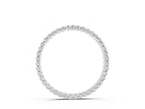 White gold Round Cut Diamond Prong Set Eternity Pendant_3