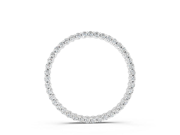 White gold Round Cut Diamond Prong Set Eternity Pendant