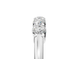 White gold Round Cut Diamond Prong Set Half-Eternity Band_17