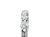 White gold Round Cut Diamond Prong Set Half Eternity Band_7