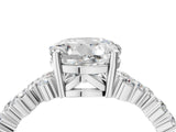 White gold Round Cut Diamond Scattered Round Accent Ring with Prong Setting_22