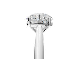 White gold Round Cut Diamond Solitaire Engagement Ring with Cathedral Setting and Four-Prong Mount_55