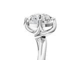 White gold Round Cut Diamond Solitaire Engagement Ring with Four-Prong Setting and Classic Band_44