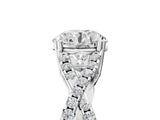 White gold Round Cut Diamond Solitaire Ring with Four-Prong Setting and Twisted Pavé Band_60
