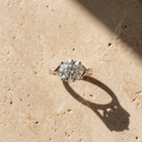 White gold Round Cut Diamond Solitaire Twist Band Prong Setting Ring_15