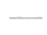 White gold Round Cut Diamond Tennis Bracelet with Box Chain and Four-Prong Setting_8
