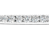 White gold Round Cut Diamond Tennis Bracelet with Box Chain and Four-Prong Setting_9