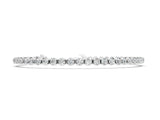 White gold Round Cut Diamond Tennis Bracelet with Claw Prong Setting
