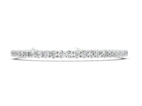 White gold Round Cut Diamond Tennis Bracelet with Four-Prong Setting