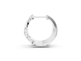 White gold Round Cut Diamond Twisted Pavé Hoop Earrings_11