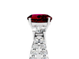 White gold Round Cut Garnet Three-Stone Ring with Pavé Split Shank and Four-Prong Setting_5