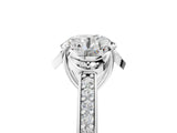 White gold Round Cut Halo Diamond Ring with Channel Set Band and Four-Prong Setting_55