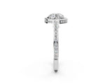 White gold Round Cut Halo Pave Split Shank Prong Setting Ring_46
