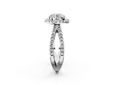 White gold Round Cut Halo Split Shank Pave Set Ring_70
