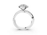 White gold Round Cut Halo Split Shank Prong Setting Ring_115