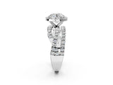 White gold Round Cut Halo Split Shank Prong Setting Ring_14