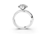 White gold Round Cut Halo Split Shank Prong Setting Ring_15