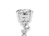 White gold Round Cut Moissanite Scattered Round Accent Ring with Prong Setting_29