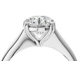 White gold Round Cut Solitaire Diamond Ring with Six-Prong Setting and Classic Band_23
