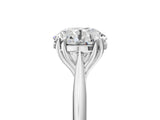White gold Round Cut Solitaire Diamond Ring with Six-Prong Setting and Classic Band_24