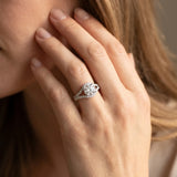 White gold Round Cut Solitaire Diamond with Pavé Twist Band and Four-Prong Setting_29