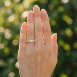 White gold Round Diamond Bezel Set Eternity Band_52