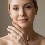 White gold Round Diamond Channel Set Curved Band with Bezel Setting_47