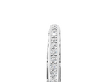 Platinum Round Diamond Channel-Set Eternity Band with Filigree Detailing