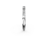 White gold Round Diamond Channel Set Eternity Band with Prong Setting_37