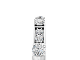 White gold Round Diamond Channel Set Eternity Band with Prong Setting_40