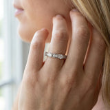 White gold Round Diamond Channel Set Eternity Band with Prong Setting_54