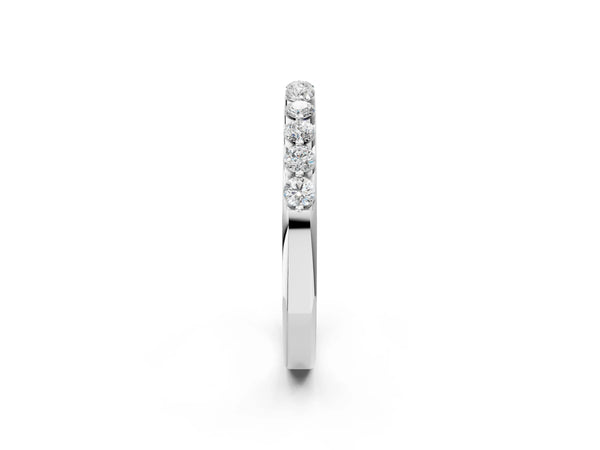 White gold Round Diamond Channel Set Eternity Band