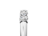 White gold Round Diamond Channel Set Half Eternity Band with Shared Prong Setting_17
