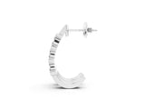 White gold Round Diamond Channel-Set Hoop Earrings with Four-Prong Setting_30