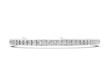 White gold Round Diamond Channel-Set Tennis Bracelet with Box Clasp_2