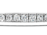 White gold Round Diamond Channel-Set Tennis Bracelet with Box Clasp_3