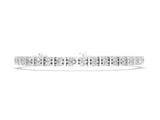 White gold Round Diamond Channel Set Tennis Bracelet with Prong Setting_8