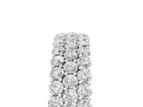 White gold Round Diamond Checkerboard Pavé Promise Ring with Round Diamond Accents_5