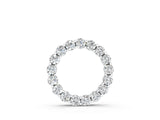 White gold Round Diamond Circle Pendant with Prong Setting_22