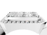 White gold Round Diamond Cluster Halo Mens Ring_4
