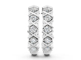 White gold Round Diamond Criss-Cross Prong Hoop Earrings_19