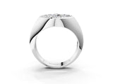 White gold Round Diamond Dome Promise Ring_3