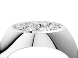White gold Round Diamond Dome Promise Ring_4