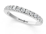White gold Round Diamond Eternity Band with Prong Setting_21