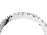 White gold Round Diamond Eternity Band with Prong Setting_24