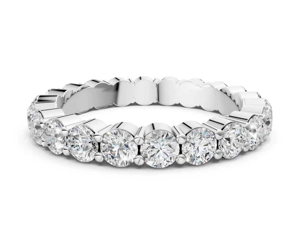 Pavé Eternity Band in 18K White Gold